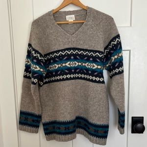 Vintage Moda Intl Wool Grandpa Sweater